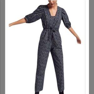 La vie Rebecca Taylor midnight floral jumpsuit